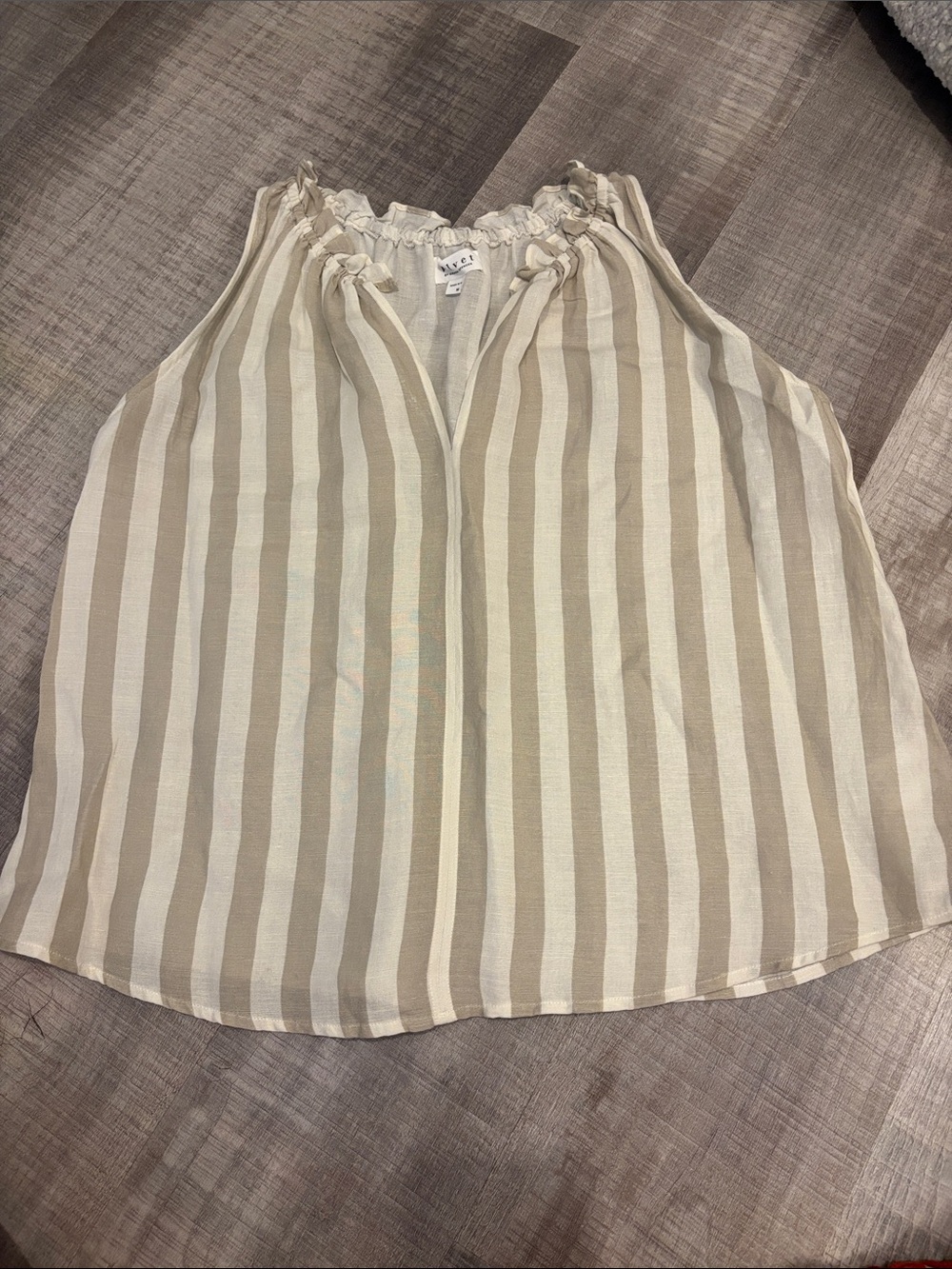 Linen Striped Women’s Tank